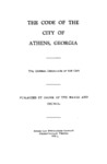 The Code of the City of Athens, Georgia: The General Ordinances of the City (1962)