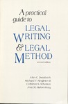 A Practical Guide to Legal Writing and Legal Method (2nd edition) by Cathleen S. Wharton, John C. Dernbach, Richard V. Singleton II, and Joan M. Ruhtenberg
