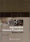 Inside Adjudicative Criminal Procedure: What Matters and Why by Julian A. Cook and Alan A. Cook