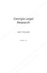 Georgia Legal Research by Amy Taylor