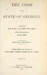 1873 Irwin's Code, 2nd ed. by Richard H. Clark, Thomas R.R. Cobb, David Irwin, George N. Lester, and Walter B. Hill