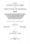 1914 Park's Annotated Code Vol. 1 Political Code