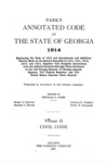 1914 Park's Annotated Code Vol. 2 Civil Code