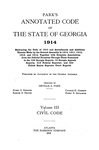 1914 Park's Annotated Code Vol. 3 Civil Code