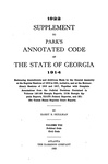 1922 Supplement to Park's Annotated Code 1914 Vol. 8 Political Code, Civil Code by Harry B. Skillman