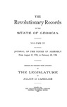 The Revolutionary Records of the State of Georgia, Vol. III by Alan D. Candler