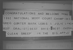 National Moot Court Competition, 1992