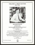 Sibley Lecture 1992 - 2