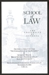 Sibley Lecture 2002 - 1 - image 2 by University of Georgia School of Law